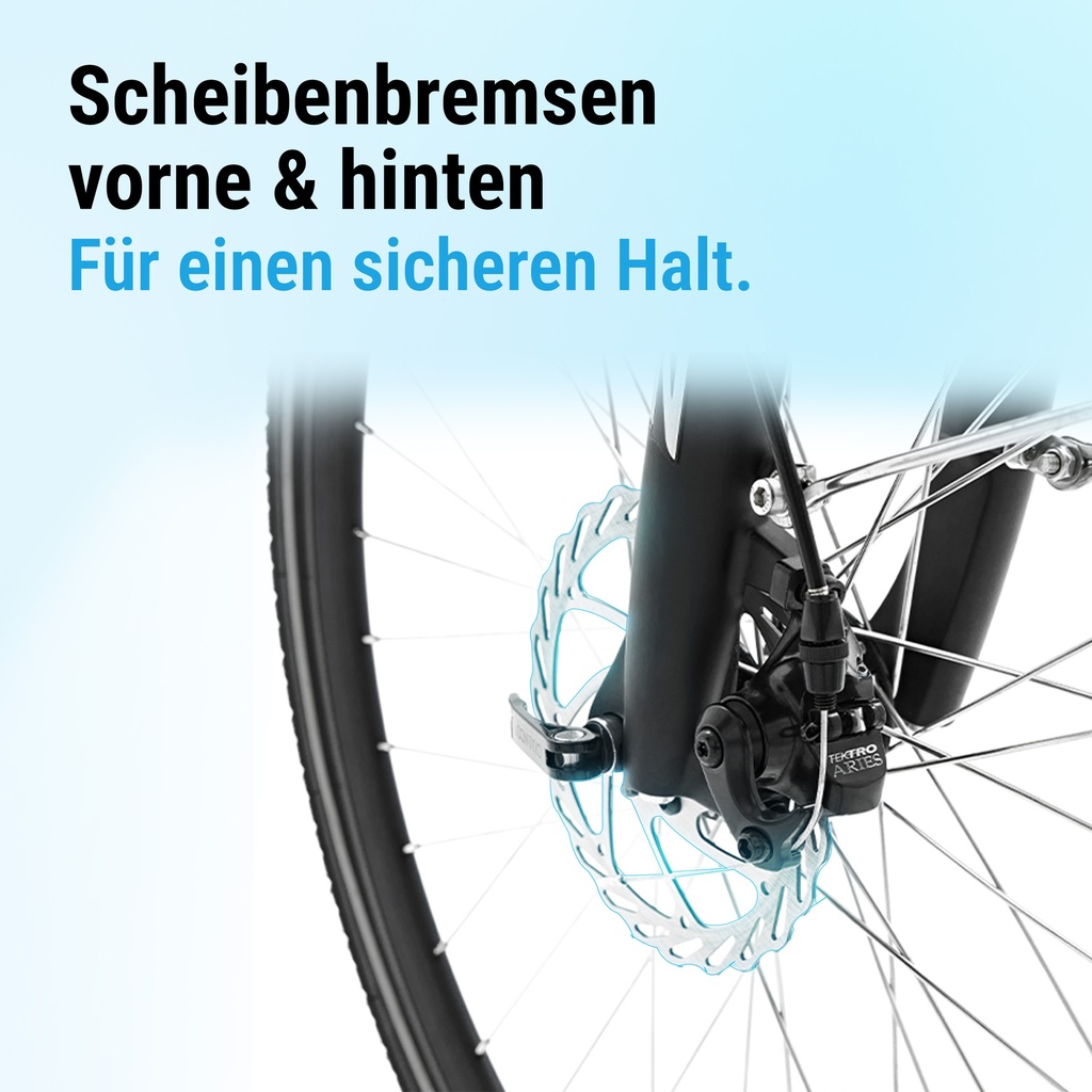 AsVIVA City E-Bike B15 – 28 Zoll – Weiß - Produktansicht
