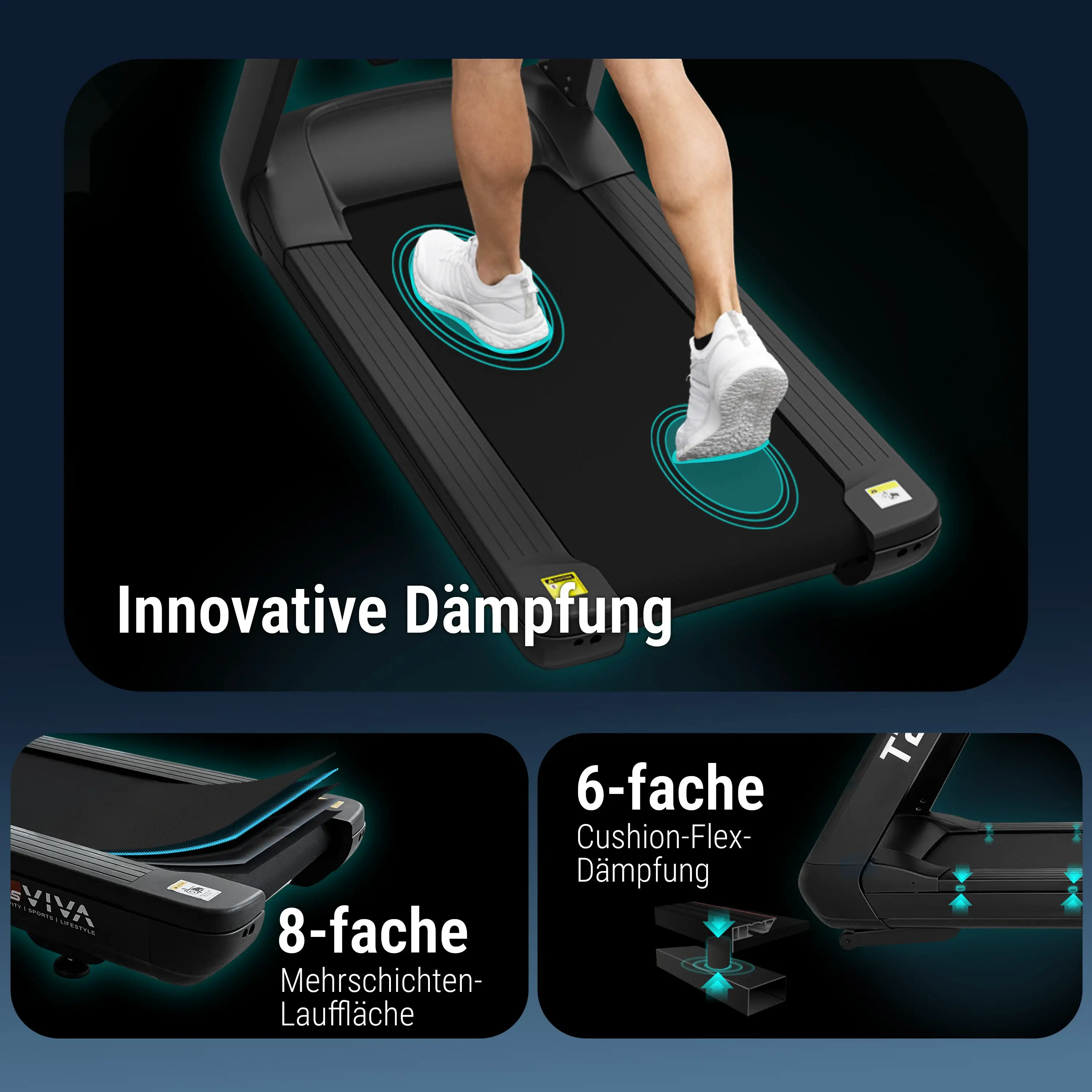 AsVIVA 2KT Treadmill (V9T+PLUS) - Detailansicht
