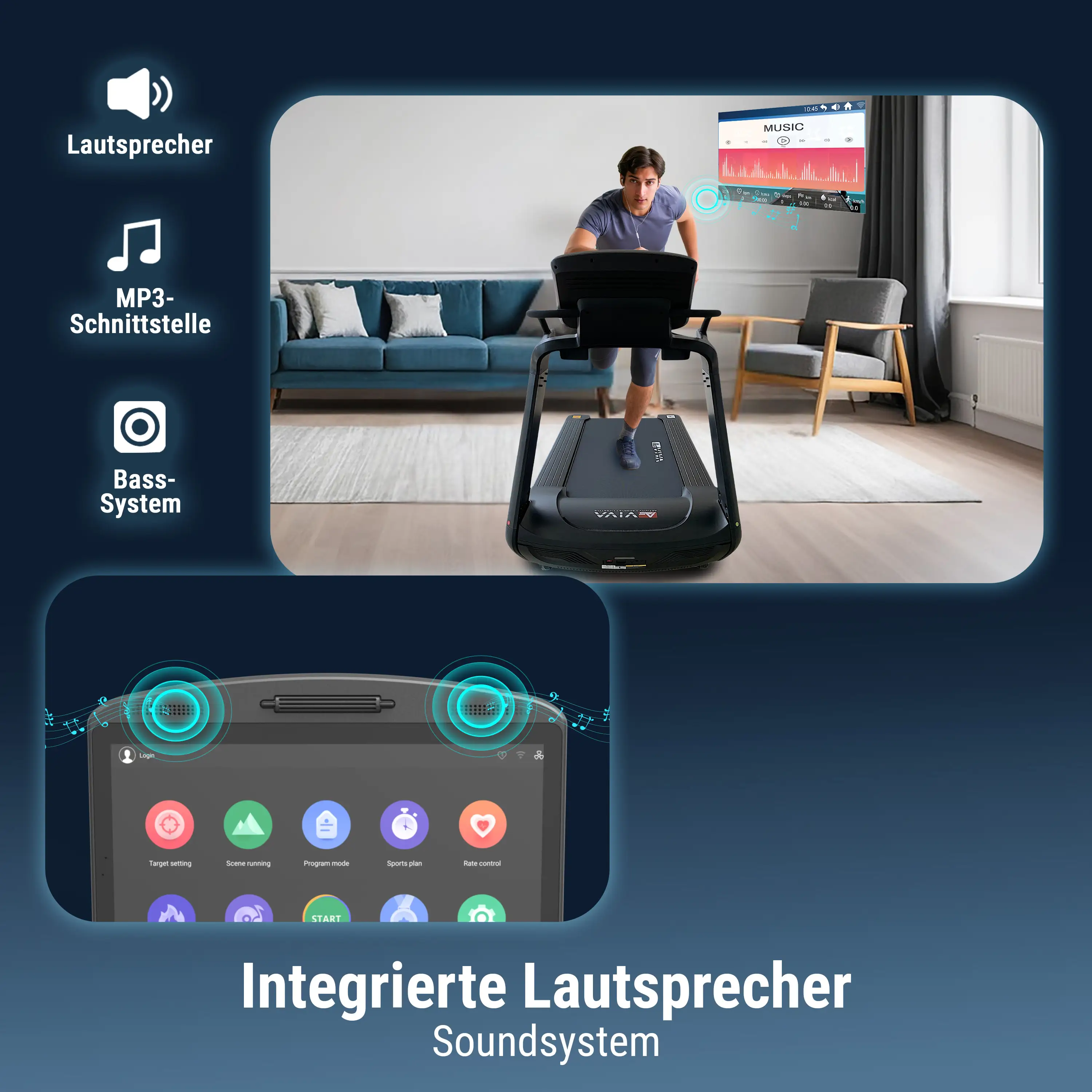 AsVIVA 2KT Treadmill (V9T+PLUS) - Produktansicht