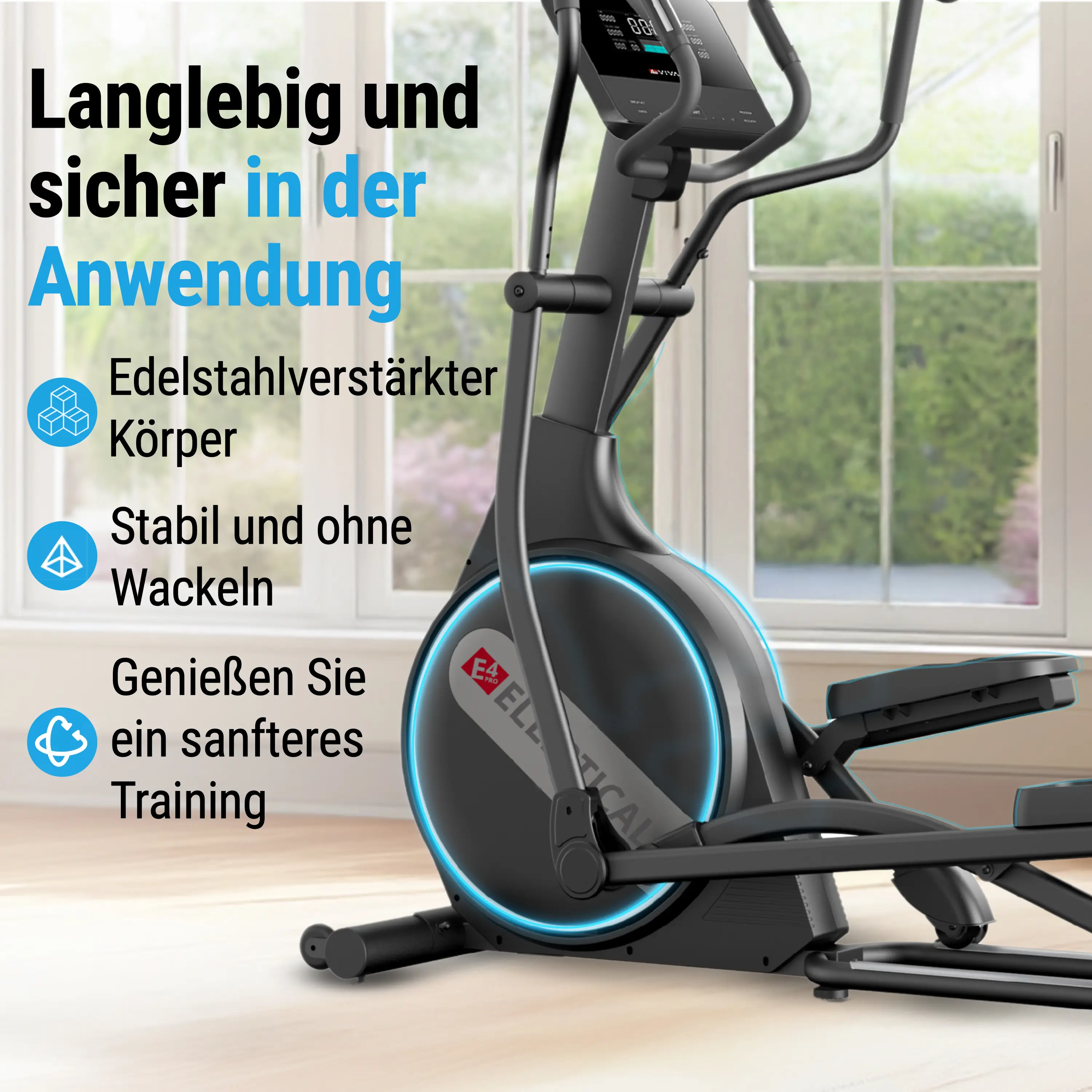 AsVIVA Ellipticaltrainer (YK-CT2301T) - Produktansicht