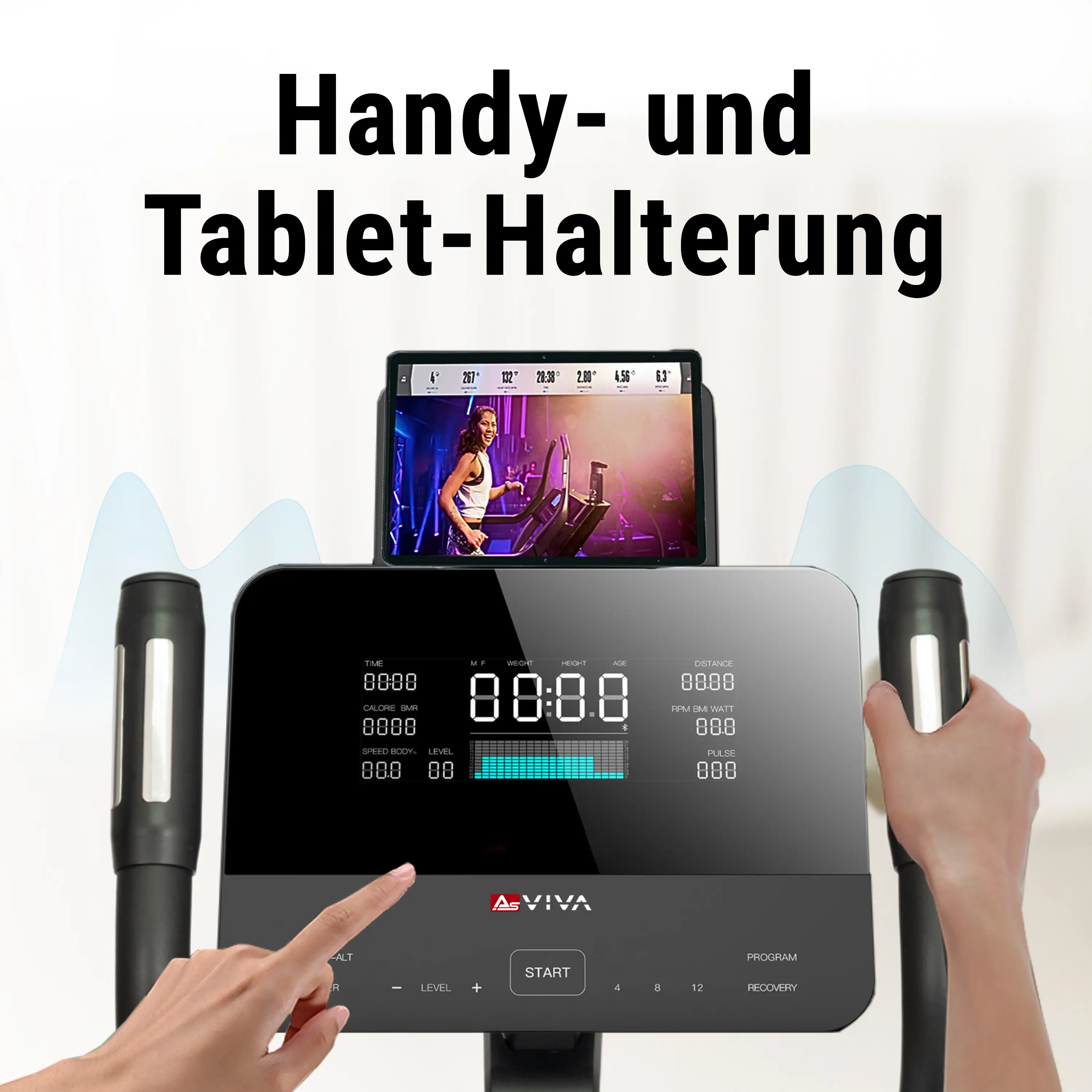 AsVIVA Ellipticaltrainer (YK-CT2301T) - Produktansicht