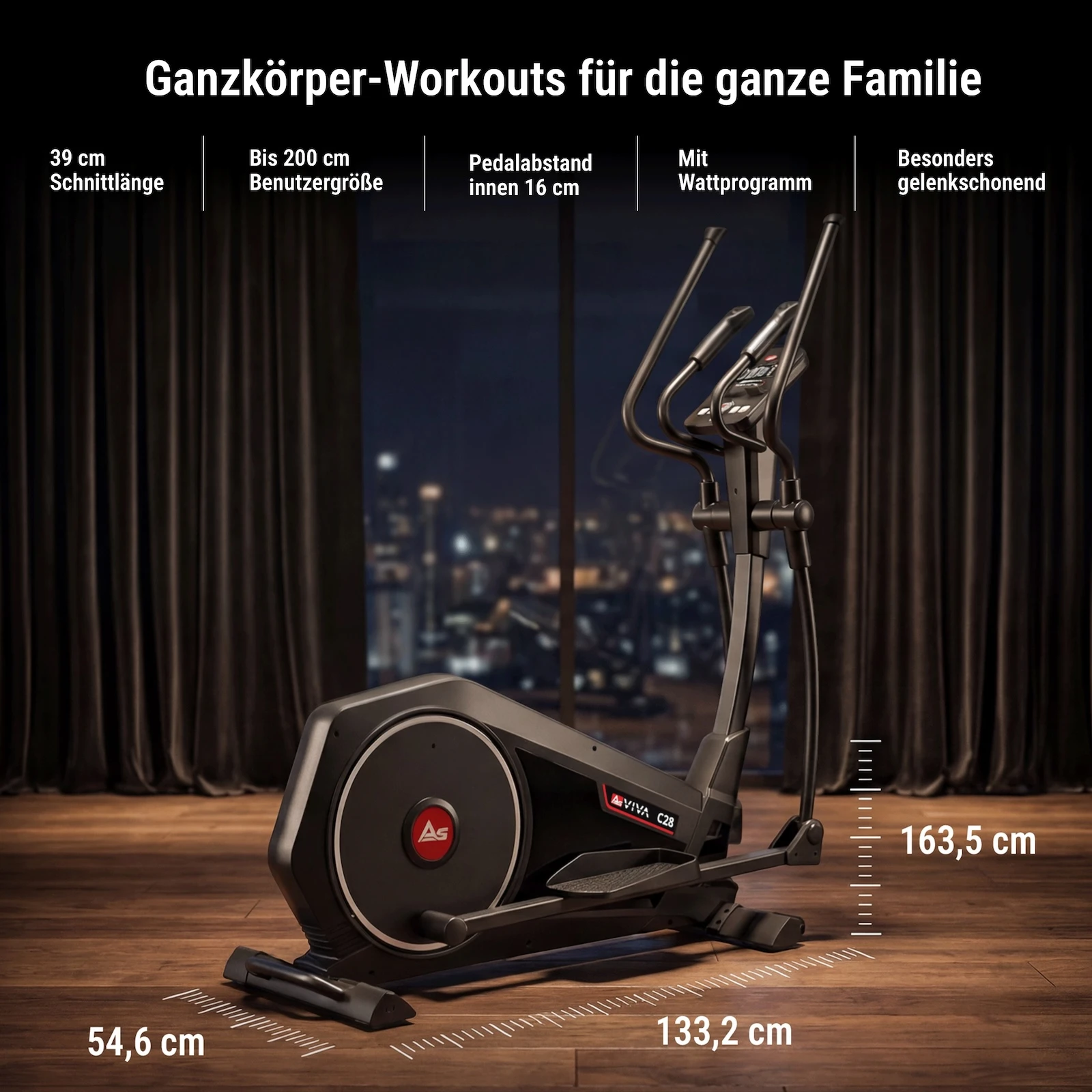 AsVIVA Crosstrainer C28 Runner - Produktansicht