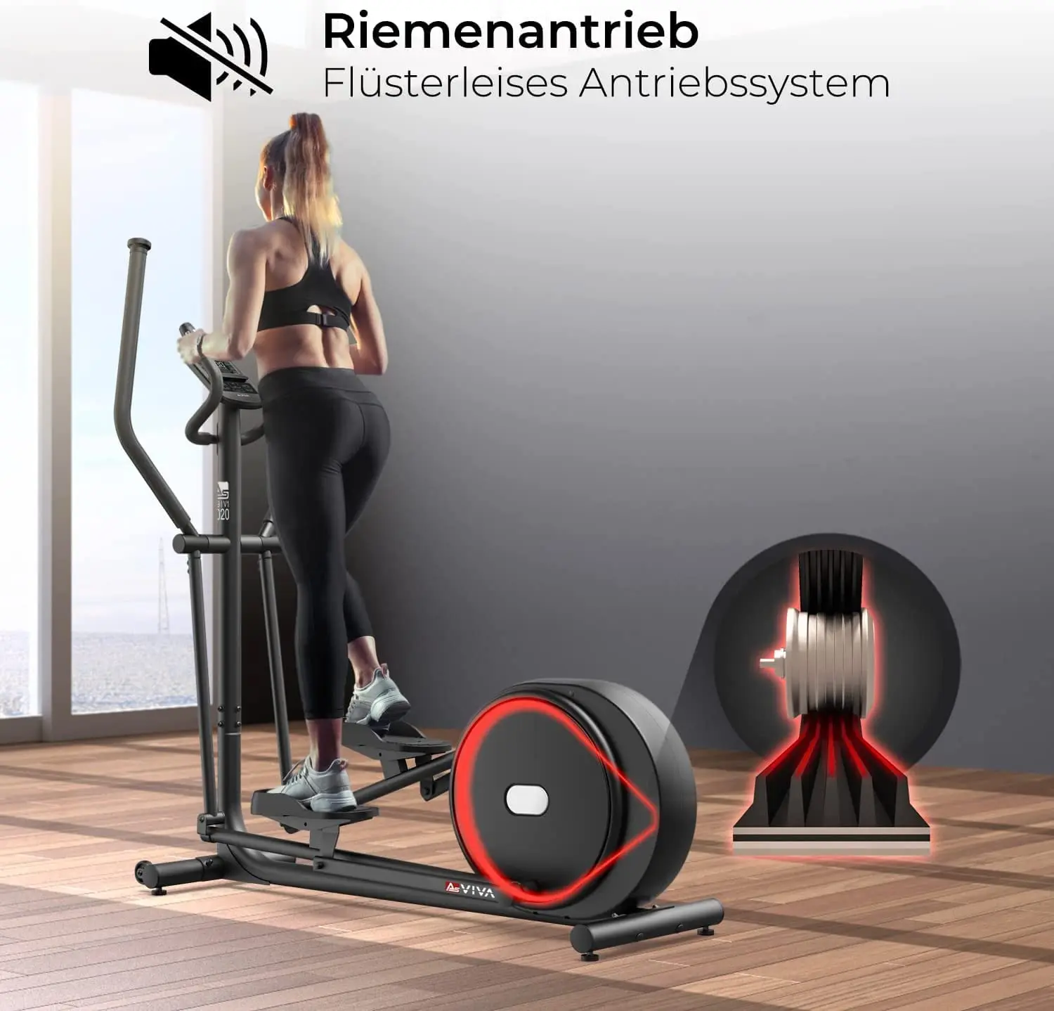 AsVIVA Crosstrainer C29 Step - Produktansicht