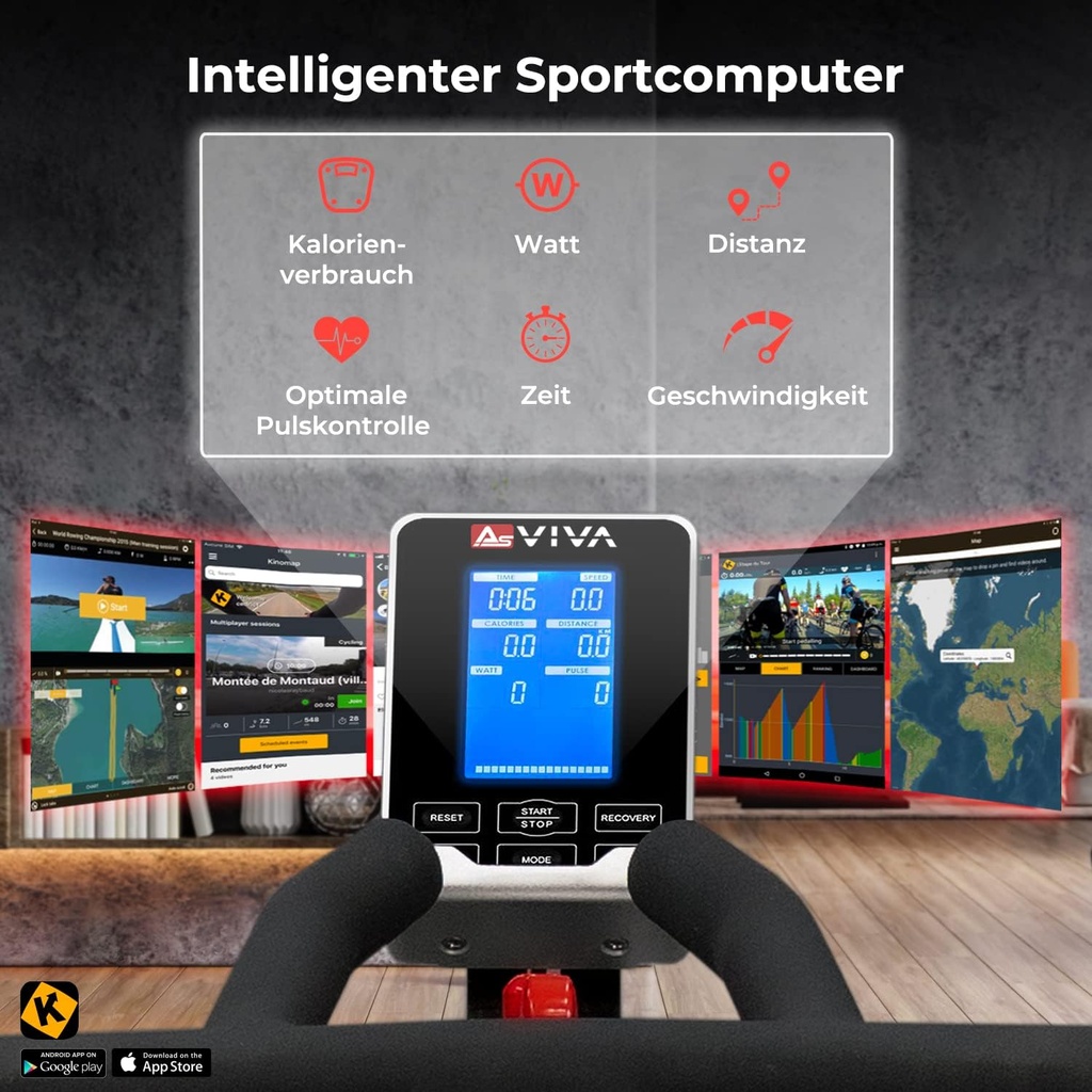 AsVIVA [S15#S200A] Indoor Cycle (S200A) - Display und Konsole