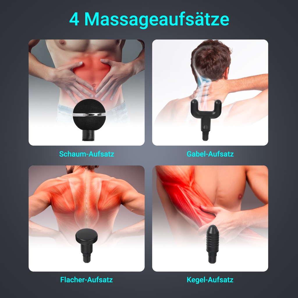 AsVIVA Massagepistole MGN2 - Rose - Produktansicht