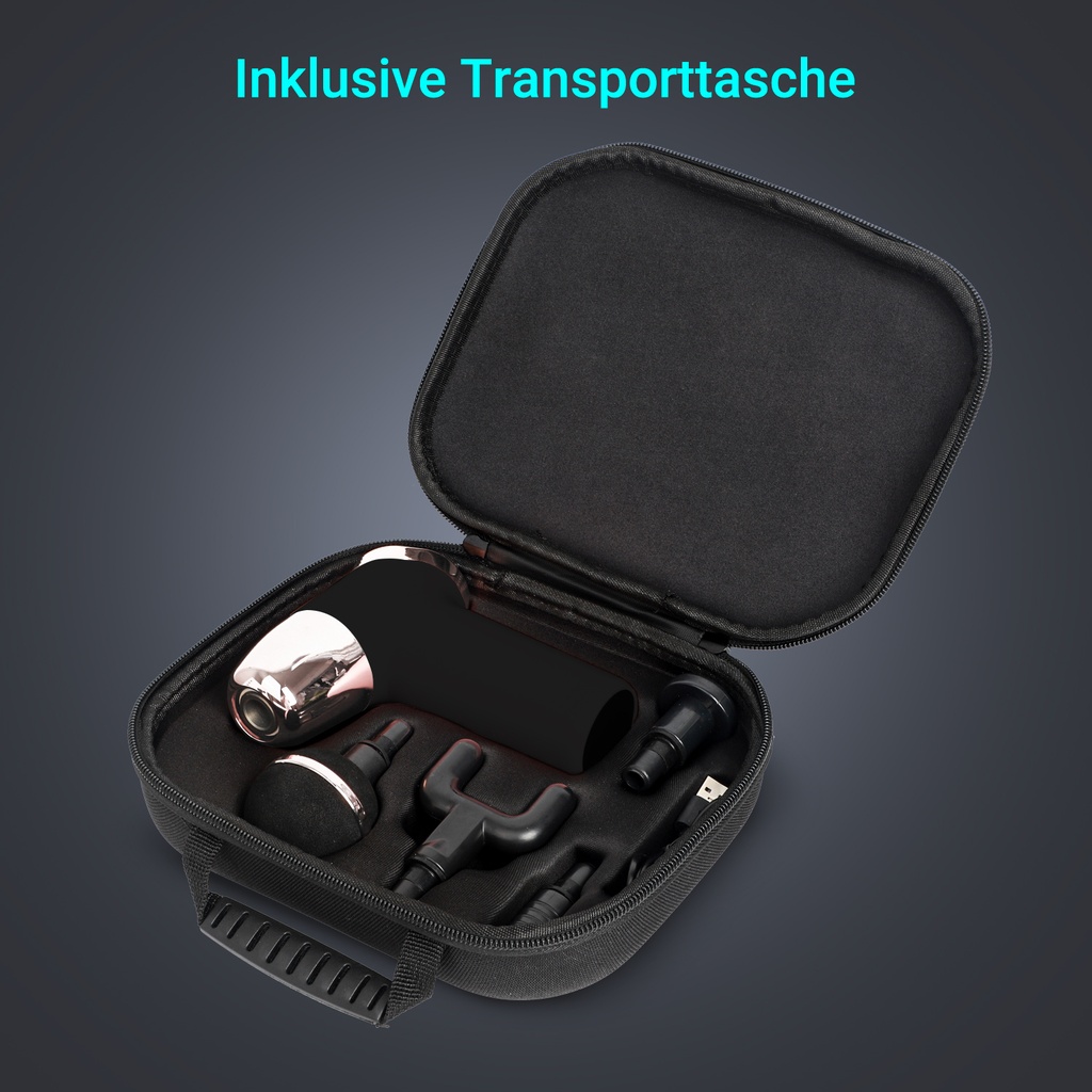 AsVIVA Massagepistole MGN2 - Rose - Produktansicht