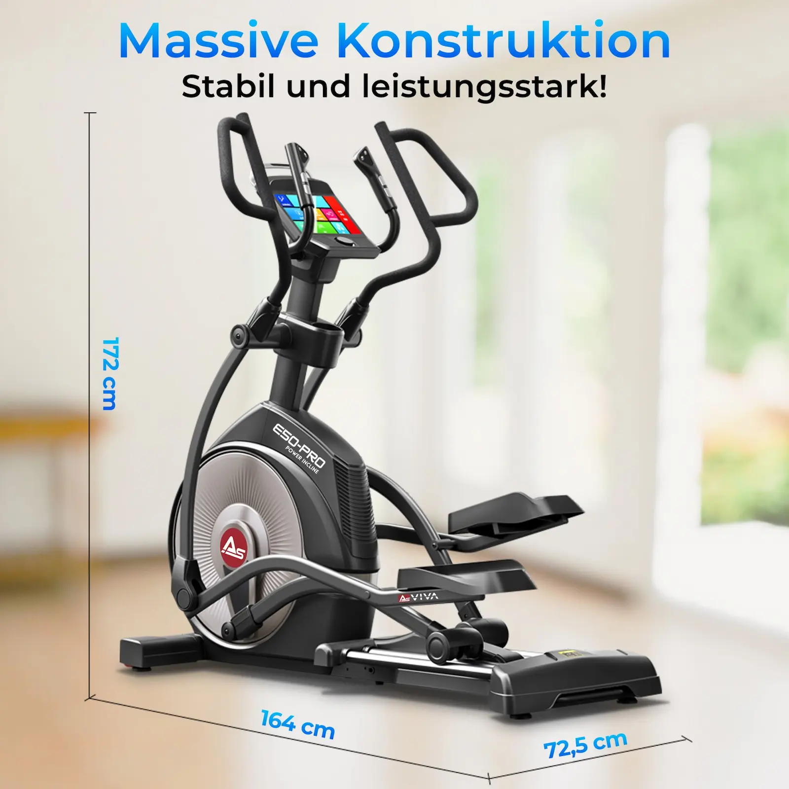 AsVIVA Ellipticaltrainer (YP-E8) - Produktansicht